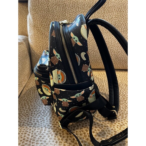 Disney Parks Loungefly Grogu Baby Yoda STAR WARS Mandalorian Mini Backpack main image 11